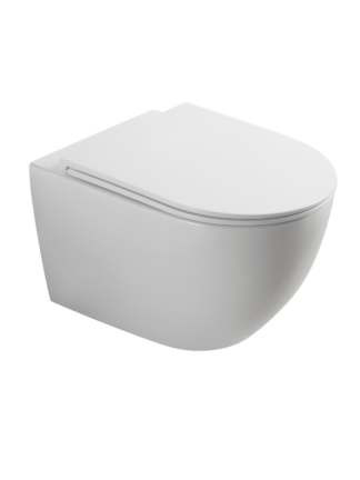 Miska WC bezrantowa owalna biały połysk CANEO TR2196D