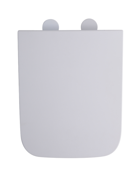 Deska sedesowa wolnoopadająca prostokątna biały połysk GRAVIS TR2216-01