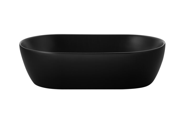 czarne umywalki 2024, czarna umywalka nablatowa, czarna ceramika do łazienki, uptrend