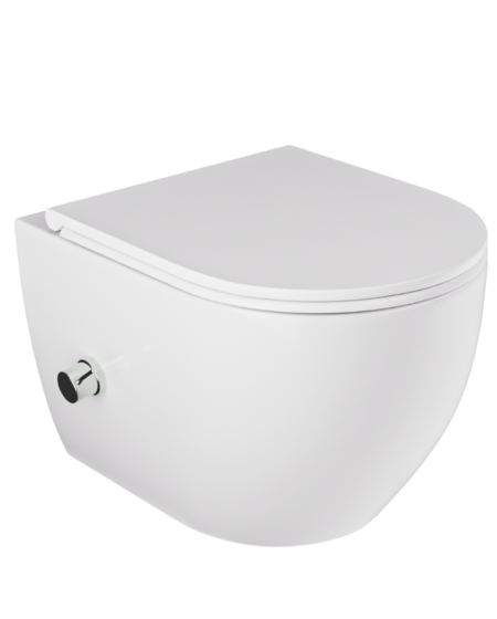 Miska WC z funkcją bidetu bezrantowa wisząca owalna MONESI TR2239