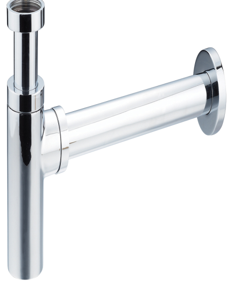 Syfon butelkowy do umywalki okrągły chrom TIANA 40S020125