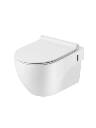 Miska WC wisząca bezkołnierzowa biały połysk PATRON STR2188