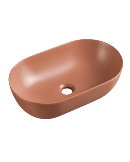 Umywalka nablatowa owalna Iron Red Mat SPARROW TR41385-U30