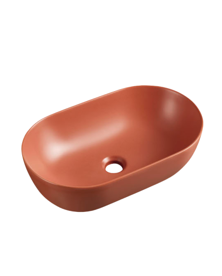 Umywalka nablatowa owalna Iron Red Mat SPARROW TR41385-U30