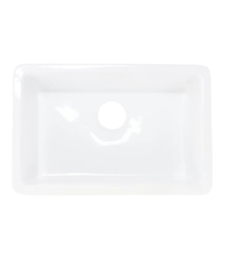 Zlewozmywak nablatowy prostokątny biały połysk DOMIO TR40377 Uptrend
